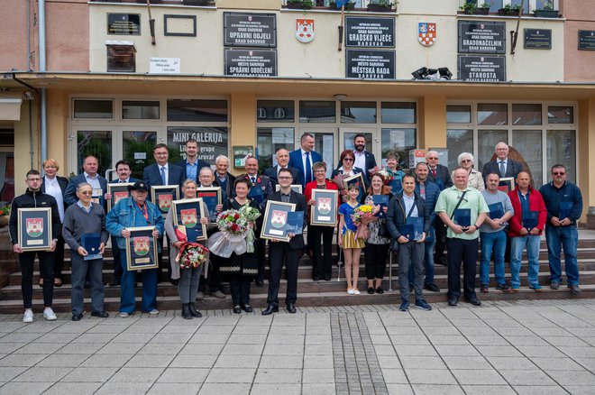 Ovogodišnji dobitnici priznanja i plaketa/Foto: Predrag Uskoković/Grad Daruvar