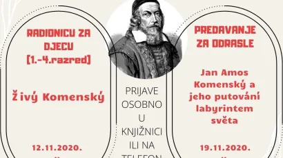 Predavanje o poznatom češkom pedagogu, filozofu, teologu i književniku Janu Amosu Komenskom, održati će učiteljica iz Češke Bohdanka Šolcova
