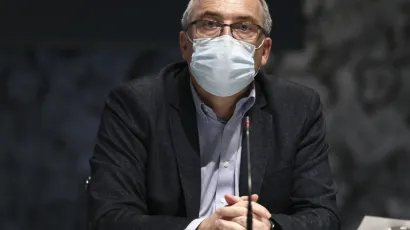 Krunoslav Capak na presici Stožera/Foto: Željko Puhovski/CROPIX