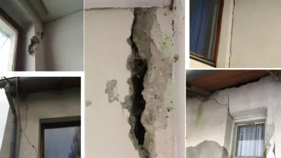 Ovo su oštećenja od potresa koja je pretrpjela škola u Palešniku/Foto: Općina Hercegovac