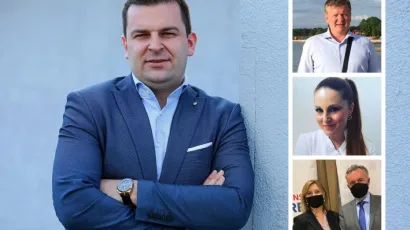 Dario Hrebak i njegovi izgledni protukandidati/Foto: Davor Pongračić/CROPIX