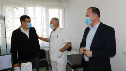 Župan Damir Bajs i gradonačlnik Garešnice Josip Bilandžija/Foto: Radio Krugoval