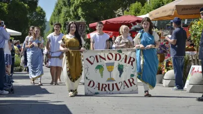 Vrhunski rimski nalaz, mali stakleni diatretum na kraju postaje obični vinski pehar i zaštitni znak za gastronomsko-turističku manifestaciju Vinodar/Foto: Turistička zajednica
