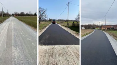 Kako se rađao asfalt na cesti u Lipovac Majuru