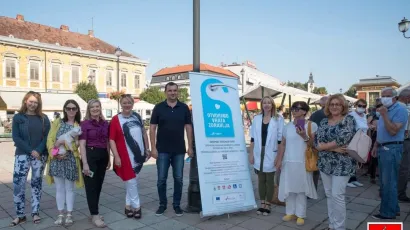 Fotografija sa zadnje održane akcije mjerenja tlaka i šećera/Foto: Grad Daruvar