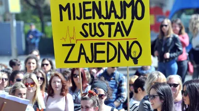Udruga socijalnih radnika održala je prije dvije godine mirni prosvijed Mijenjajmo sustav zajedno/
Foto: Srdjan Vrancic/CROPIX (ilustracija)
