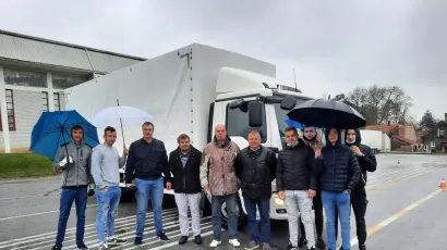 Za disciplinu Vožnja motornog vozila, učenik 3.p razreda Robert Jaković pod mentorstvom Igora Lujanca osvojio je prvo mjesto/Foto: Tehnička škola Daruvar