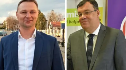 Kandidat za župana Marko Marušić i aktualni župan Damir Bajs/Foto: MojPortal.hr