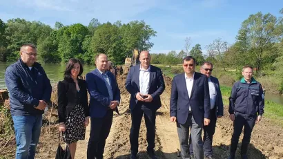 Bjelovarsko-bilogorski župan Damir Bajs sa svojim je suradnicima došao u radni posjet Ribnjačarstvu Končanica/Foto: BBŽ