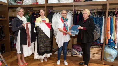 Lidija Premec bivša voditeljica HKUD-a Lahor, Jitka Janota Doležal potpredsjednica Češke besede Daruvar, Željka Zadro predsjednica Češke besede Daruvar i Vanda Cegledi zamjenica gradonačelnika Daruvara/Foto: Grad Daruvar