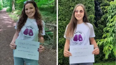 Tonka Vacka (23) i Vita Domović (14) boluju od cistične fibroze od koje boluje oko 150 ljudi u Hrvatskoj / Foto: Privatni album