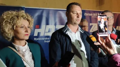 Marija Jungić i Marko Marušić, kandidati HDZ-a i HSLS-a/Foto: Martina Čapo