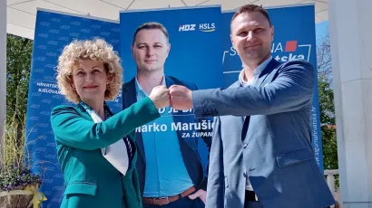 Novi župan i dožupanica, Marko Marušić i Marija Jungić / Foto: MojPortal.hr