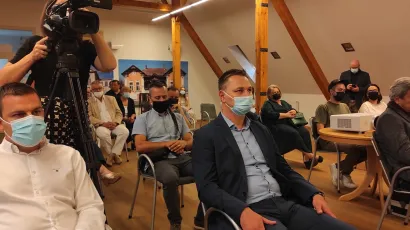 Bjelovarski gradonačelnik Hrebak i župan Marušić uveličali su premijeru filma/Foto: Martina Čapo