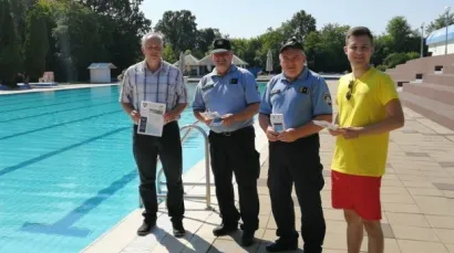 Projekt sigurnosti na bazenima predstavljen je upravo na lipičkim bazenima/Foto: PU požeško slavonska