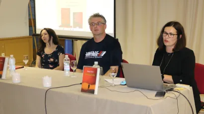 Promocija romana "Svjedok" Danijela Špelića održala se sinoć u vijećnici kurije Janković/Foto: Pakrački list