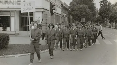 Vatrogasno natjecanje mladeži ZOB Zajednice općina Bjelovar/Foto: Monografija "Daruvarski vatrogasci - 140 godina DVD-a Daruvar