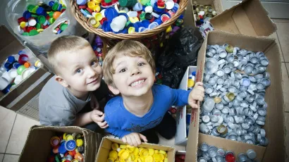 Akcija prikupljanja plastičnih čepova za oboljele od leukemije i limfoma provodi se već godinama diljem Hrvatske/Foto: Ante Čizmić/ CROPIX (arhivska fotografija)