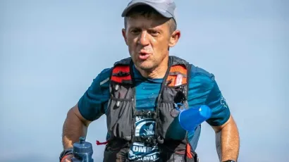 Hrvoje Grgić u cilj je ušao prvi od svih policajcaca iz Hrvatske/Foto: PU bjelovarsko-bilogorska
