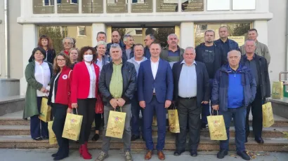 Jubilarni darivatelji krvi na prijemu kod župana/Foto: Martina Čapo