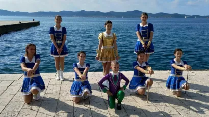 Zadnji trening uz more prije natjecanja/Foto: Garešničke mažoretkinje