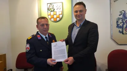 Josipu Hegeru Rješenje o imenovanju uručio je župan Marko Marušić/ Foto: Deni Marčinković