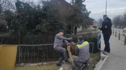Radnici Darkoma saniraju nastalu štetu/Foto: Radio Daruvar