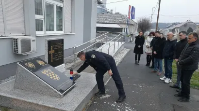 UHBDRP-Garešnica obilježila je 31-godišnjicu pogibije hrvatskog viteza Ivana Vezmara, djelatnika PP Garešnica/Foto: UHBDRP-Garešnica