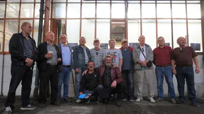Bivši Dalitovci s autorom izložbe Krunom Lokotarom/ Foto: Nikica Puhalo