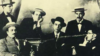 Četvorica splitskih studenata Vjekoslav Ivanišević, Fabjan Kaliterna, Lucijan Stella i Ivan Šakić su zajedno s Vladimirom Šorom snovali Hrvatski nogometni klub Hajduk/Foto: Arhiva