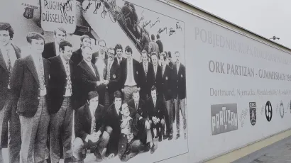 Podsjetnik na slavne dane bjelovarskog rukometa i danas krasi Staro rukometno igralište, popularno Partizanovo/ Foto: Grad Bjelovar<br>