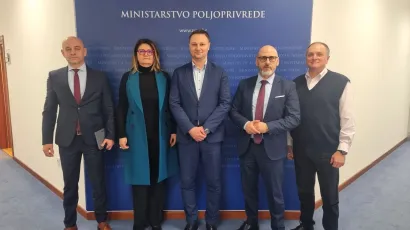 Župan Marko Marušić (u sredini) nakon sastanka u MInistarstvu poljoprivrede/Foto: MP