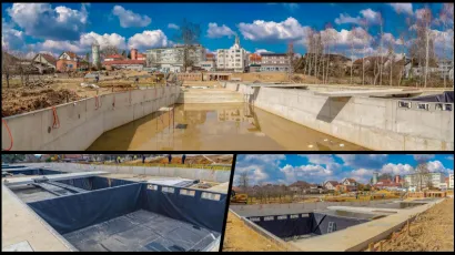 Foto: Radovi na prvom biološkom bazenu u Hrvatskoj napreduju/Foto: Grad Čazma