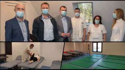 Novouređeni prostor u sklopu Daruvarskih toplica danas je posjetio župan Marko Marušić/Foto: Predrag Uskoković, Dijana Puhalo