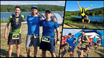 Ratko Boroš, Mladen Bogdan i Ivan Vitenberg istrčali su po 100 kilometara u Našicama/ Foto: Barbara Tukara/Marko Srnec