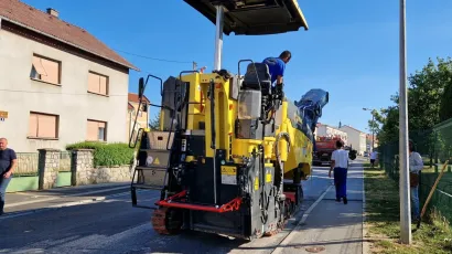 Završava se asfaltiranje u ulici Ivana Gorana Kovačića u Bjelovaru/Foto: Grad Bjelovar