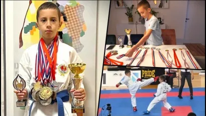 Lukas Vlahović, velika daruvarska karate nada/Foto: MojPortal.hr