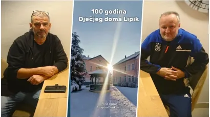 Autori knjige "100 godina Dječjeg doma Lipik" Mario Barać i Stjepan Benković/Foto: MojPortal.hr