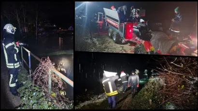 Vatrogasci su cijelu noć proveli na terenu/ Foto: JVP Garešnica