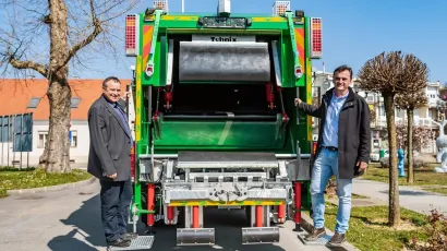 Dinko Pirak, gradonačelnik Čazme i Ivan Beljan, direktor Komunalija Čazma/Foto: Davor Kirin