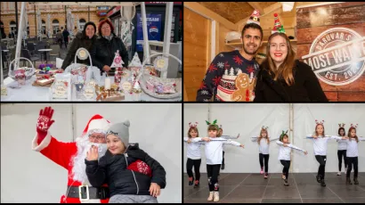 Izabran je najljepši štand i kućica, a ljudi su uživali u nastupu mažoretkinja i posjetu Djeda Božićnjaka/Foto: Predrag Uskoković/Grad Daruvar