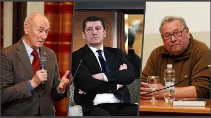 Franjo Gregurić, Ivo Lučić i Vladimir Šeks/ Foto: Dragan Matic, Boris Kovacev i Nenad Opacak/ CROPIX