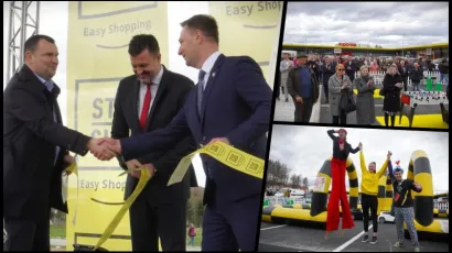 Vrpcu su svečano prerezali gradonačelnik Damir Lneniček, glavni menadžer Stop Shopa za Hrvatsku Josip Piteša i župan Marko Marušić/Foto: Nikica Puhalo/MojPortal.hr