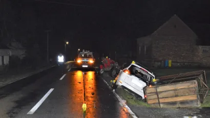 Prizor s mjesta nesreće u Končanici/Foto: PU bjelovarsko-bilogorska