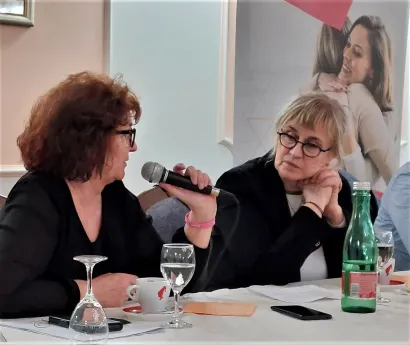 Milada Sofka i doktorica Podolski/Foto: Liga protiv raka Daruvar