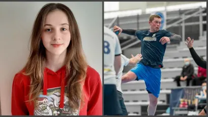 Elena Pavlić i Romario Fiala najbolji su daruvarski sportaši za 2022. godinu/ Foto: Privatni album