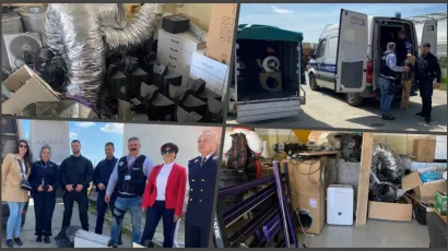 Bjelovarska policija križevačkom učilištu predala opremu za uzgoj marihuane/ Foto: PU bjelovarsko-bilogorska