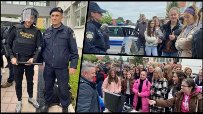 Srednjoškolci su bili oduševljeni viđenim/Foto: Policijska uprava bjelovarsko-bilogorska