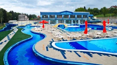 Daruvarski Termalni vodeni park Aqua Balissae nalazi se svega nekoliko minuta hoda od središnjeg gradskog trga/Foto: TZ Daruvar-Papuk