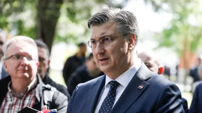 Premijer Andrej Plenković u Okučanima/Foto: Tomislav Krišto/CROPIX<br>